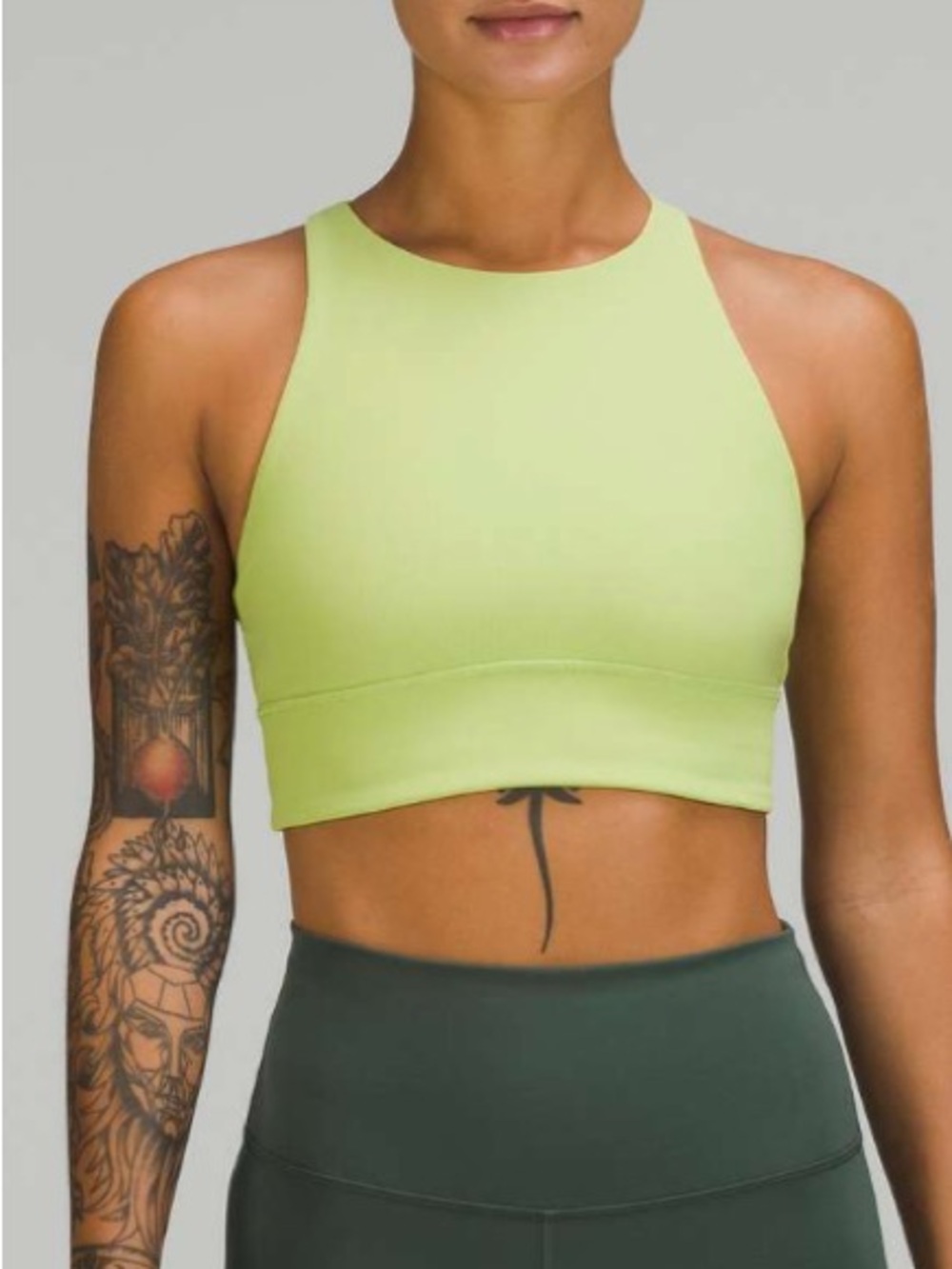 Lululemon Energy Bra High Neck Long Line *ribbed luxtreme 8